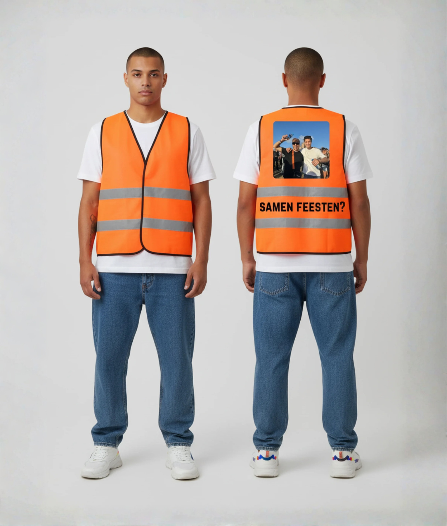 oranje hesjes samen feesten