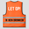 grappig hesje oranje