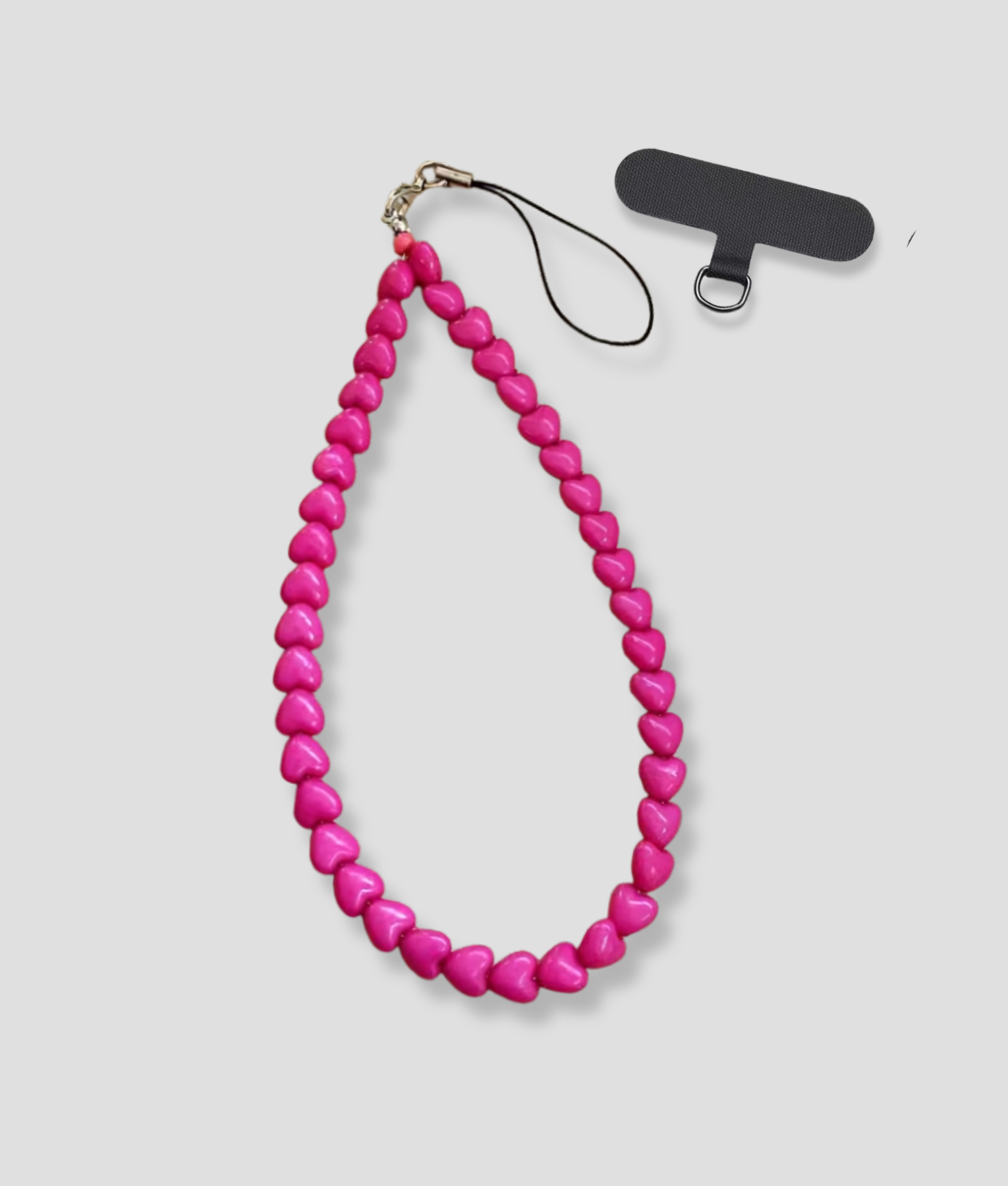 roze telefoonghanger kralen