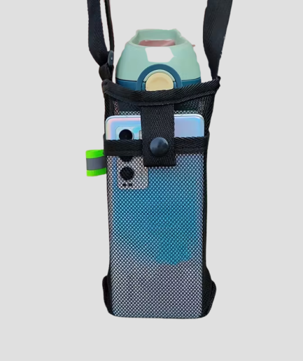 Telefoon en fles houder