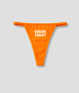 String eigen tekst Oranje