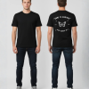 Zwart T-shirt met witte vlinder illustratie, DURF TE SNUIVEN tekst in aanhalingstekens, bliksemschichten, ESTB. 2019 en PEP-SCHEP.NL tekst op de rug
