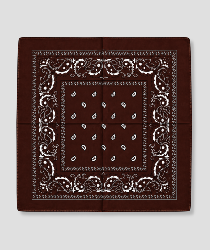 Donker bruine bandana