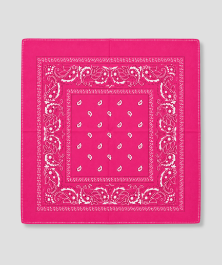 Donker roze bandana