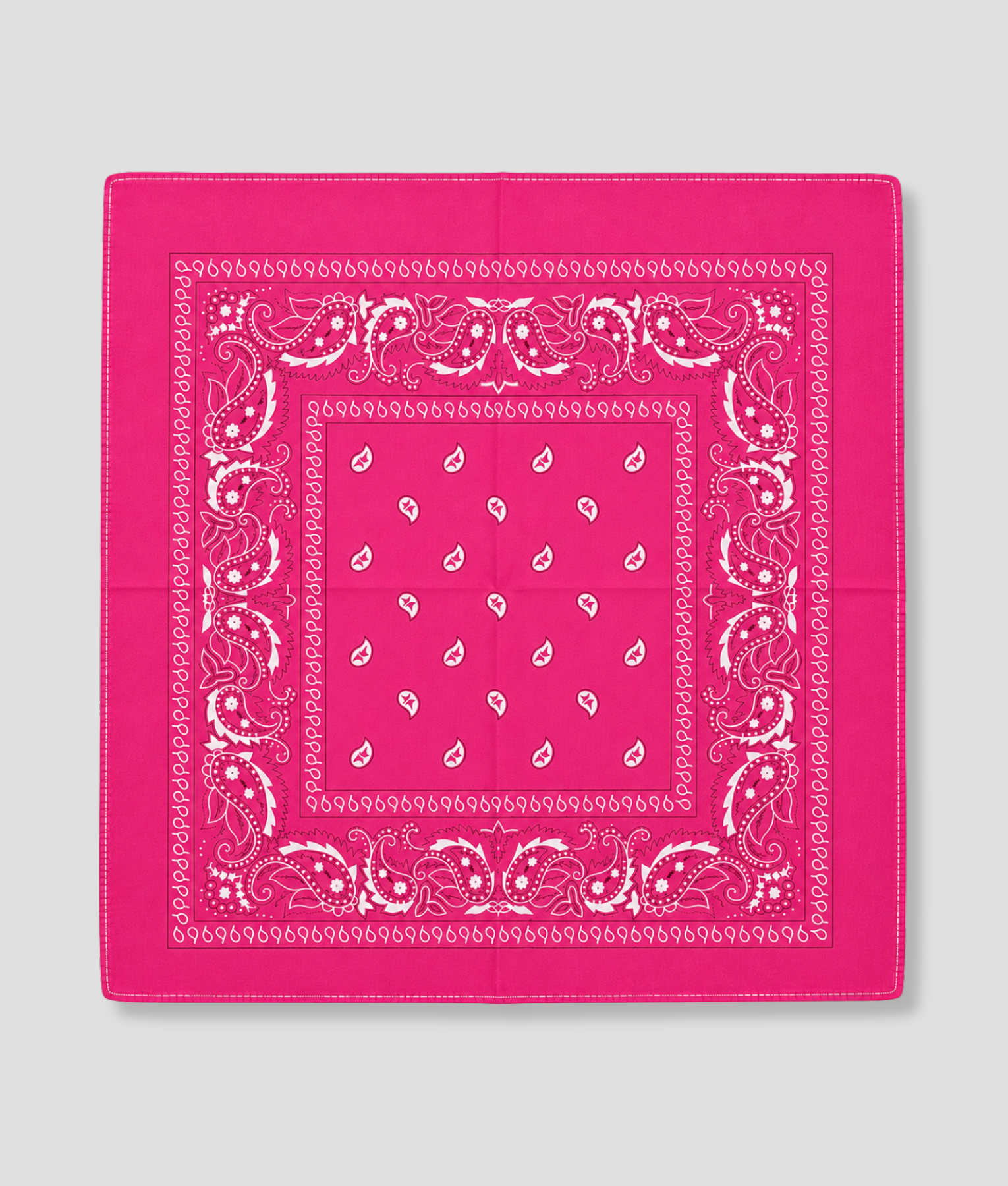 Donkerroze bandana voor festival outfit