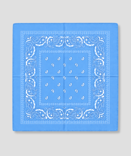 Licht blauwe bandana