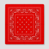 Felrode bandana voor festival outfit