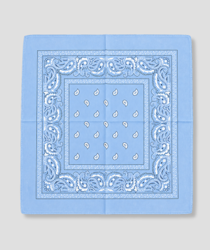 Licht blauwe bandana