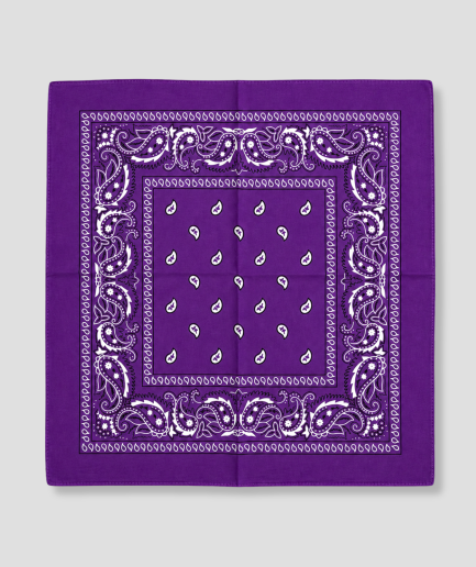 Paarse bandana