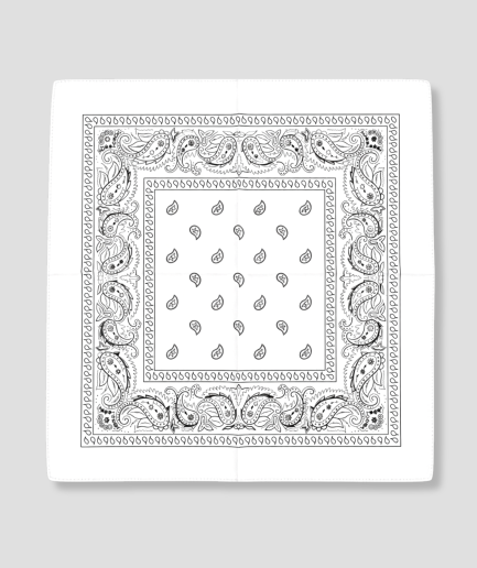 Witte bandana