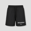 Zwarte heren zwemshort met grappige gewaagde quote