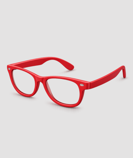 Partybril rood