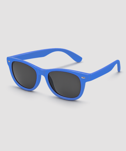 Blauwe zonnebril
