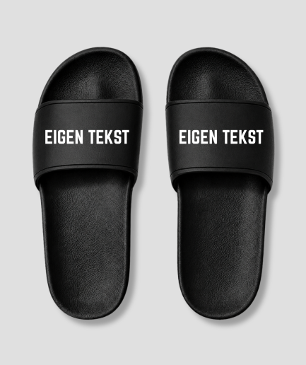 Eigen tekst badslippers