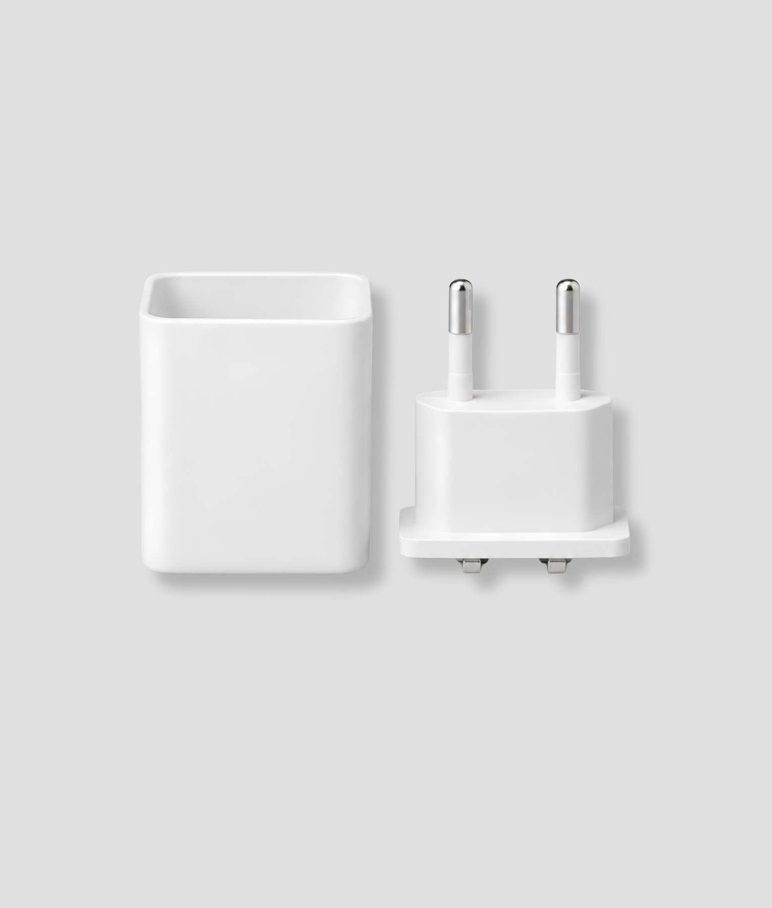Wit geheim opbergvakje en USB-lader