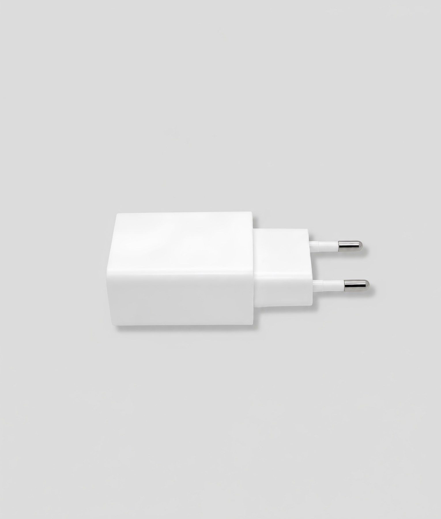 Witte USB-lader met opbergvakje