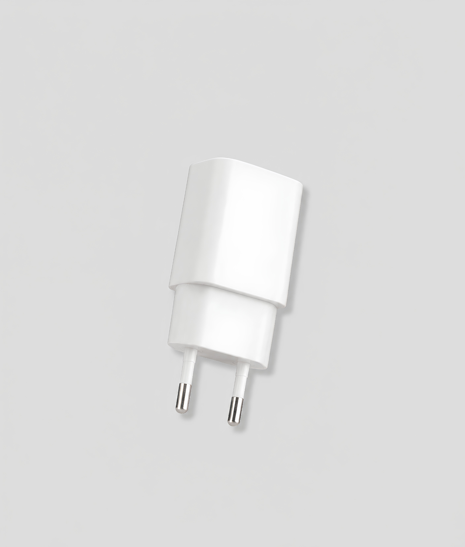 Witte USB-lader met geheim opbergvakje