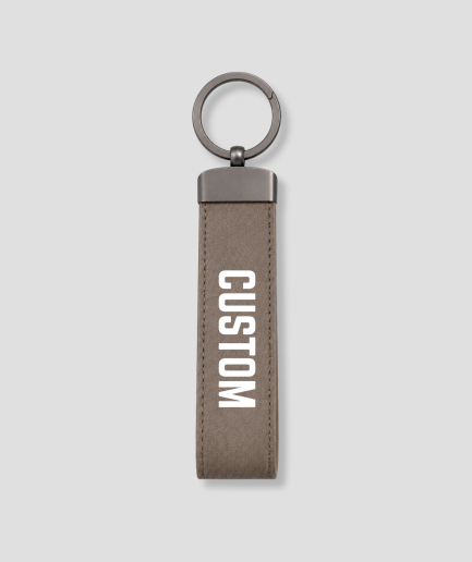 Eigen tekst luxe sleutelhanger