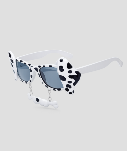 Witte dalmatier feestbril
