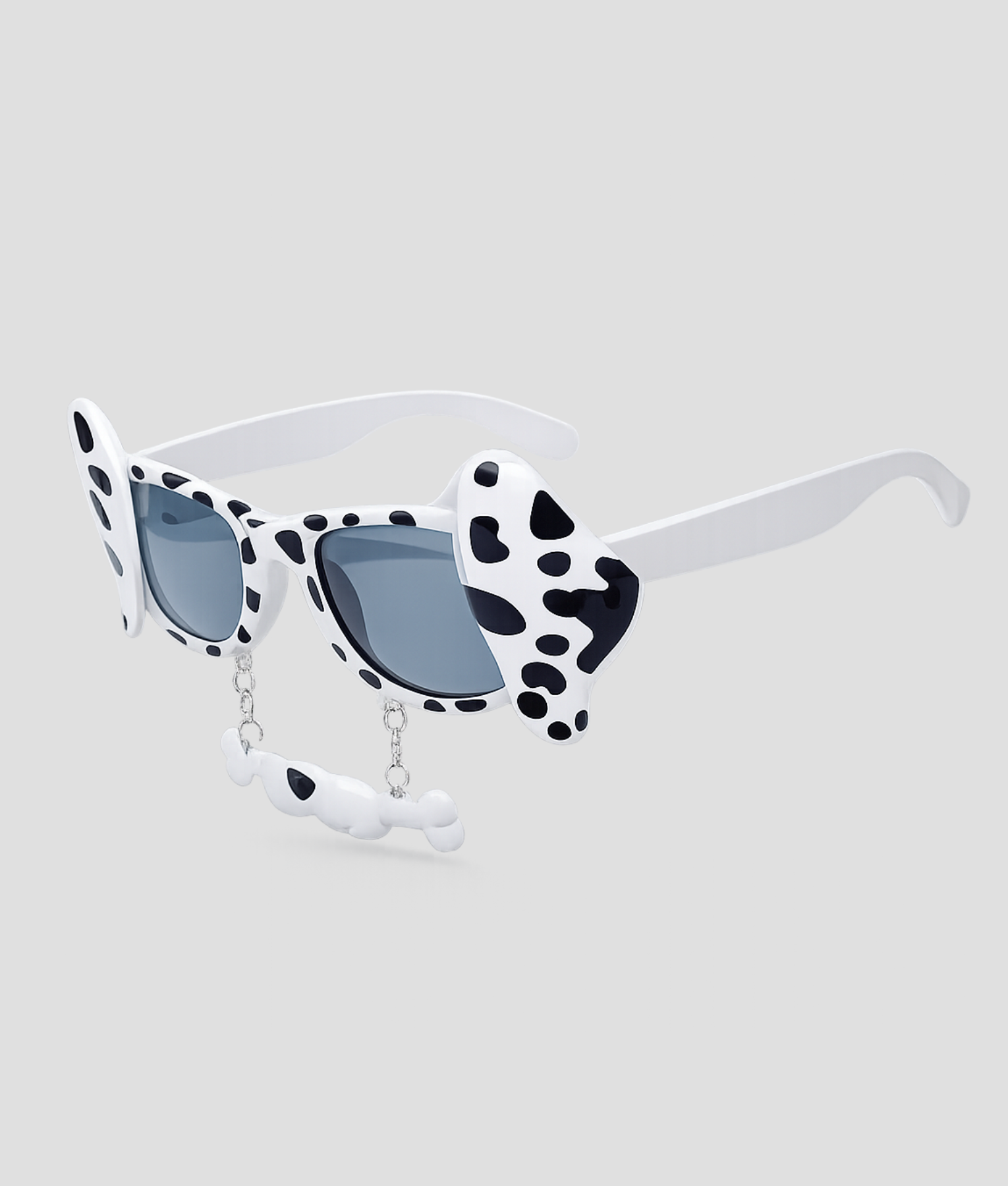 Witte dalmatier feestbril