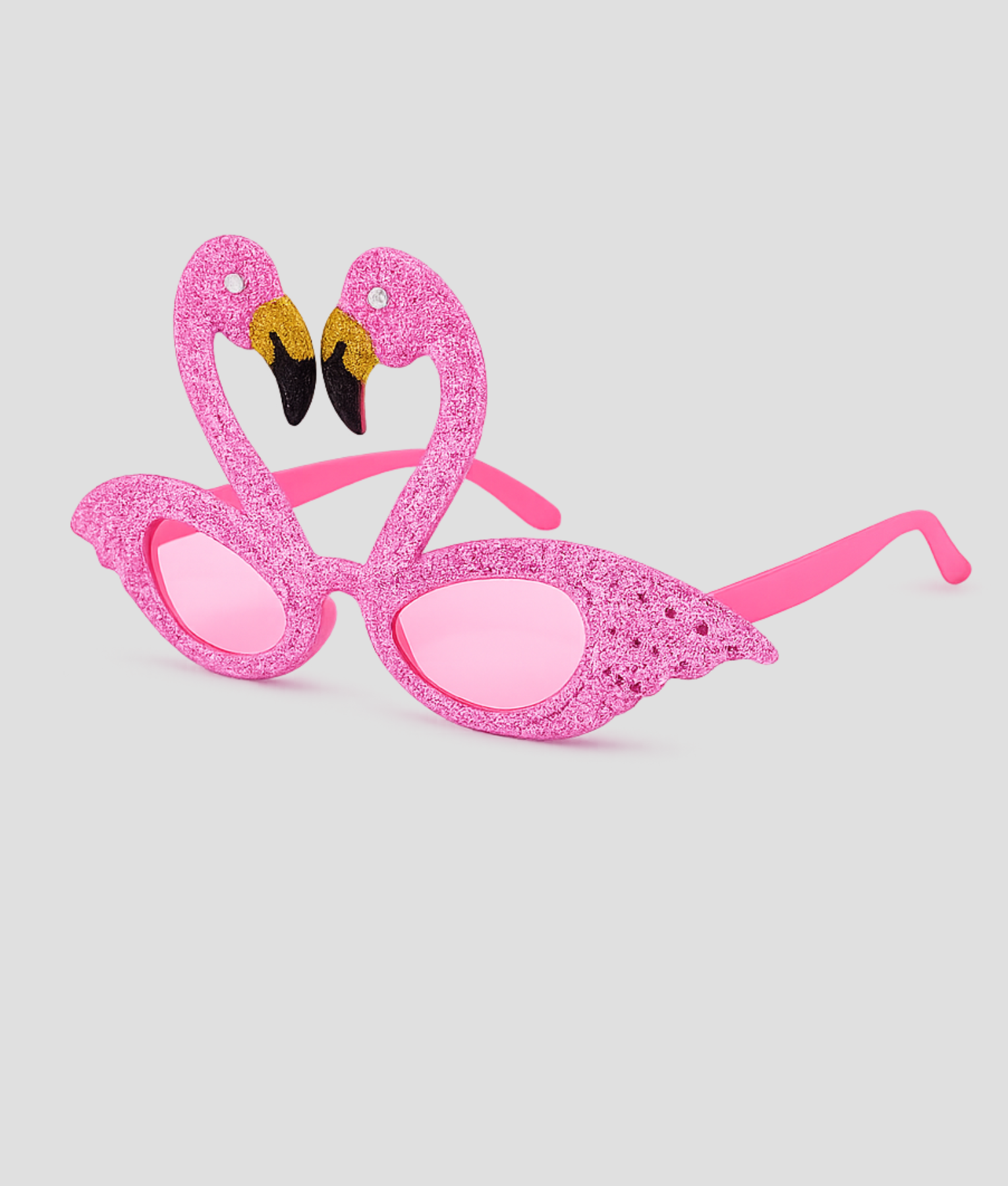Roze flamingo feestbril, model Happy flamingo
