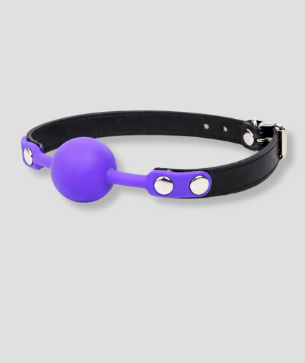 Eindelijk ben je stil, een ball gag zonder tekst