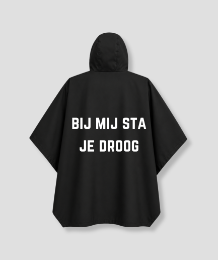 Bij mij sta je droog