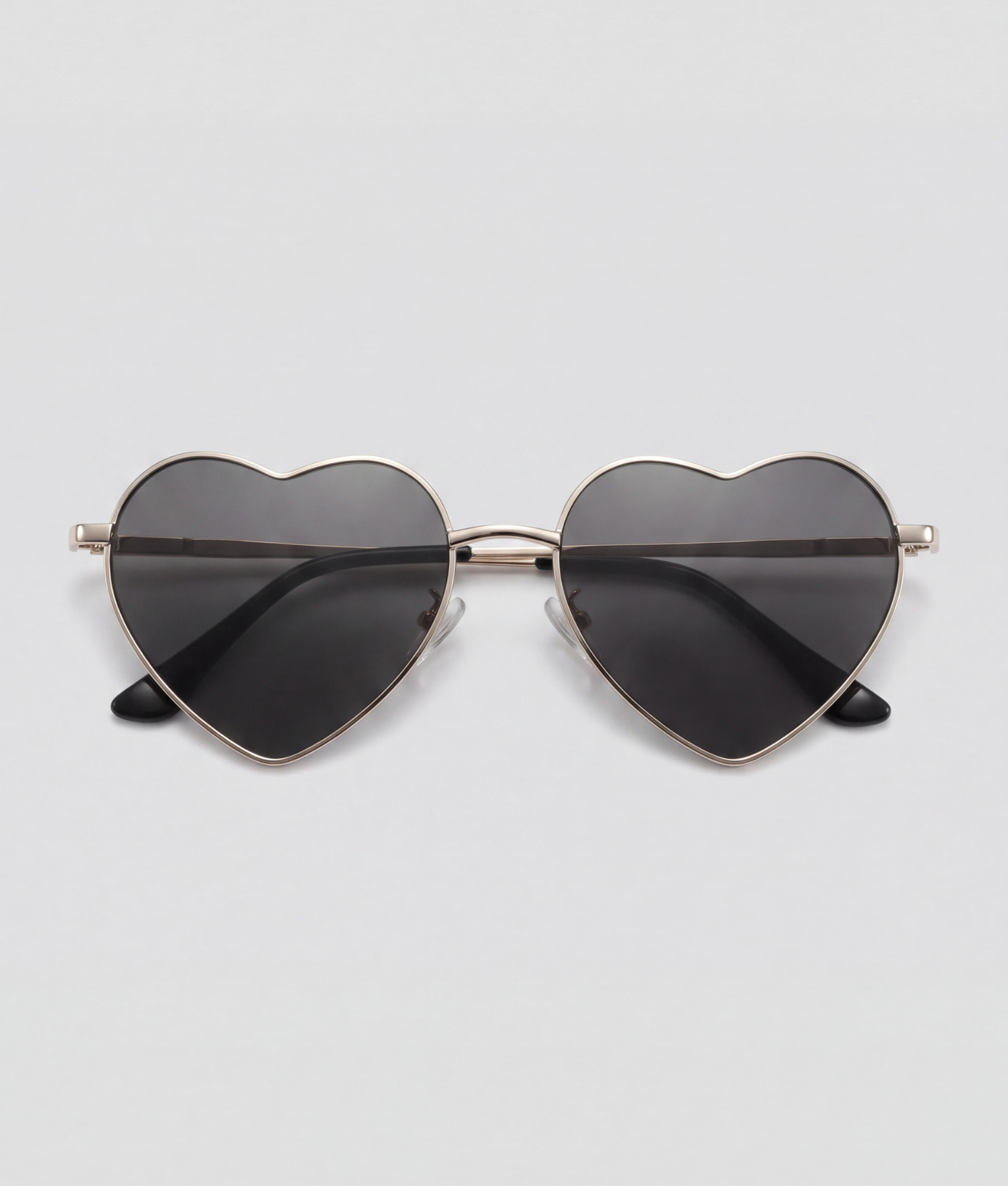 Black heart, bril met goud montuur en zwart glazen