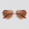 Brown heart, bril met bruin montuur en bruin glazen