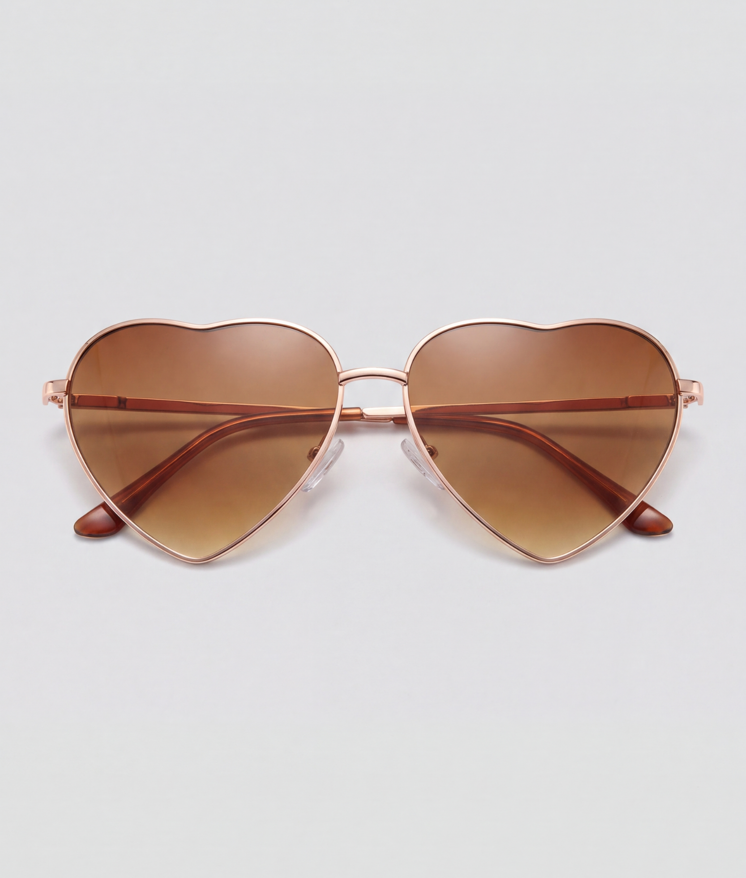 Brown heart, bril met bruin montuur en bruin glazen