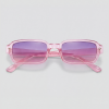 Cloudshock, bril met roze montuur en paars en roze glazen