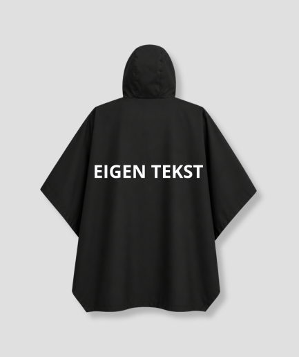 Eigen tekst regenponcho