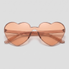 Hartjesbril, montuur roze, glas roze