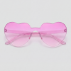 Hartjesbril, montuur roze, glas roze