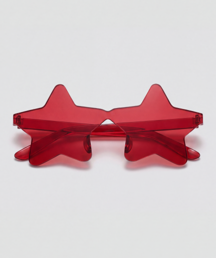 I see stars, bril met rood montuur en rood glazen