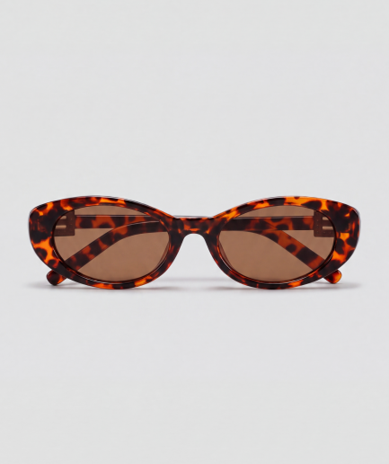 Panter ovale zonnebril met bruin glas, model Livigno