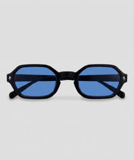 Lunares, montuur zwart, glas blauw