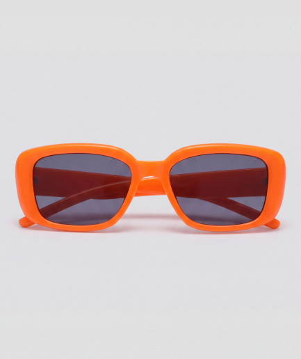 Orange rave, bril met oranje montuur en zwart glazen