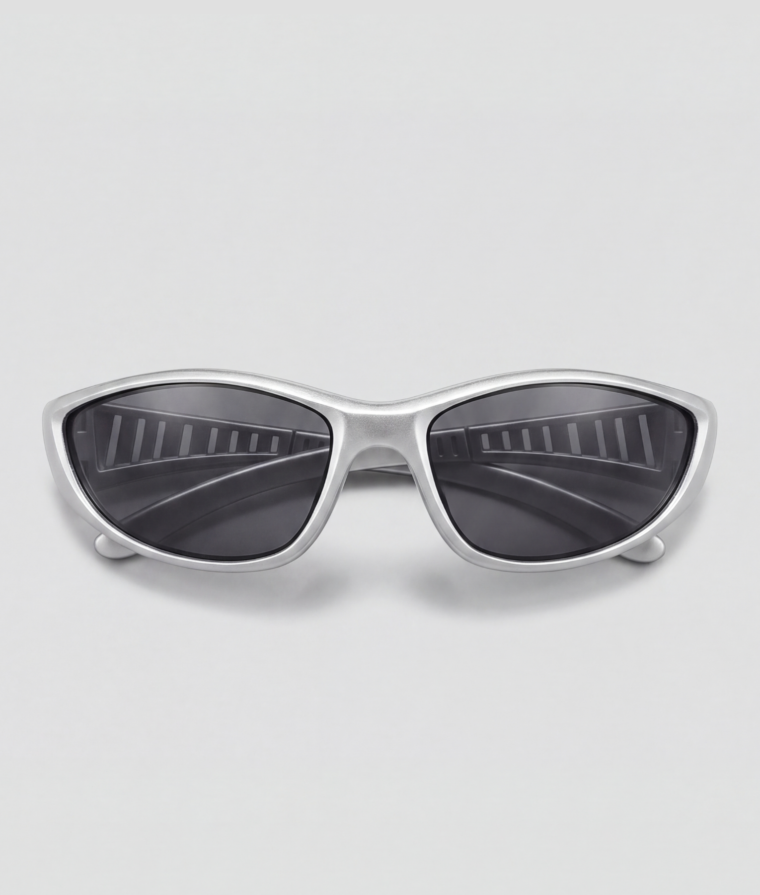 Shady, bril met zilver montuur en zwart glazen