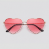 Shiny heart, bril met goud montuur en roze glazen
