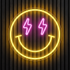 Thunder smile neon lamp