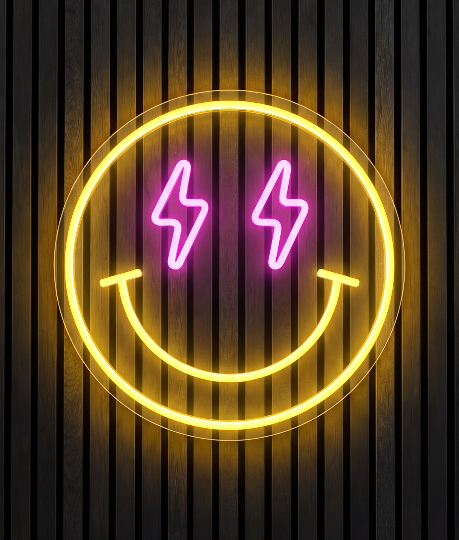 Thunder smile neon lamp