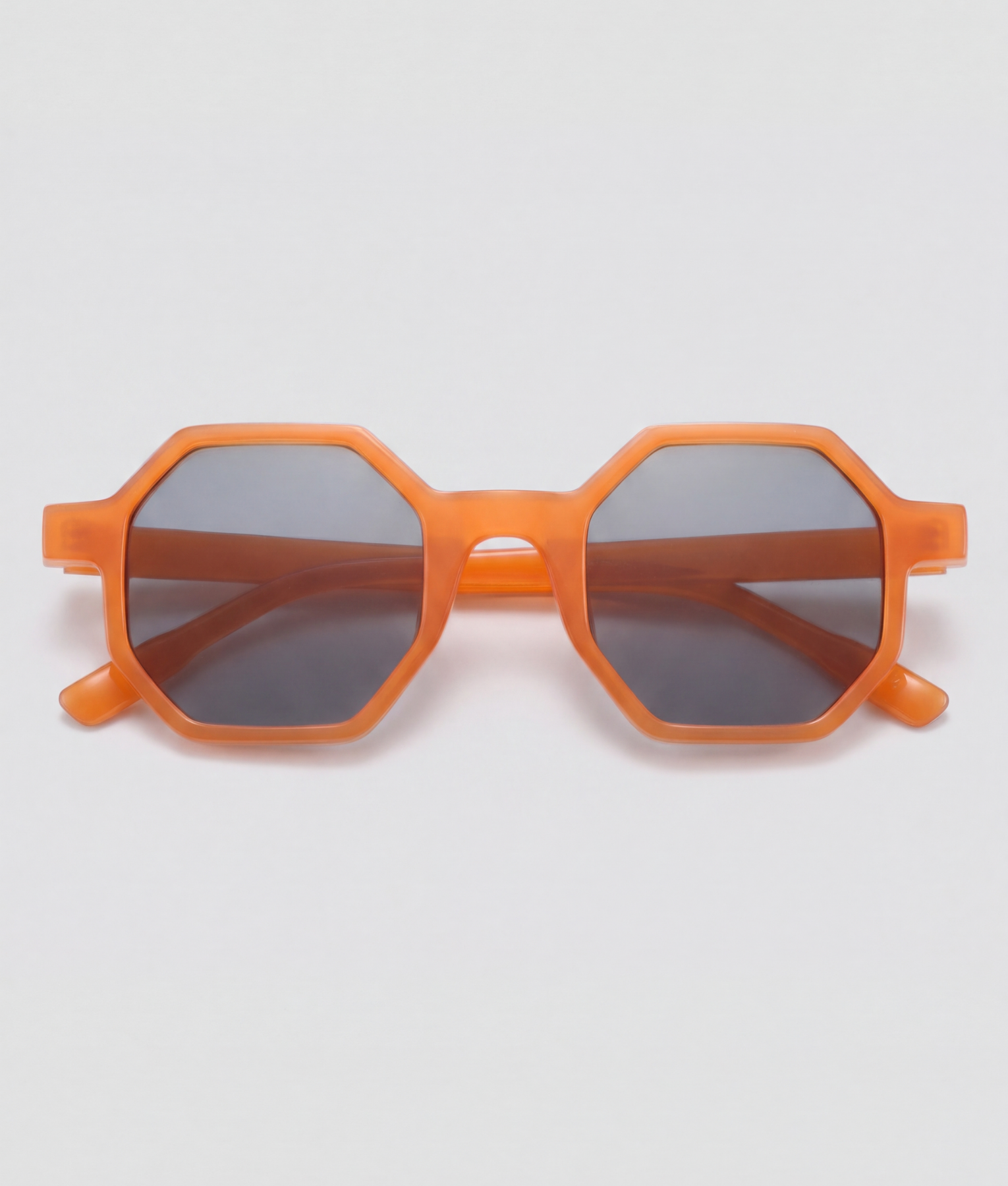 Squarzz, bril met oranje montuur en zwart glazen