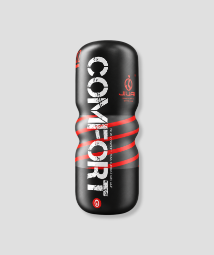 Masturbator cup vagina zwart met rood
