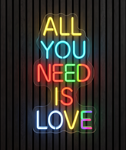 All you need is love neon lamp