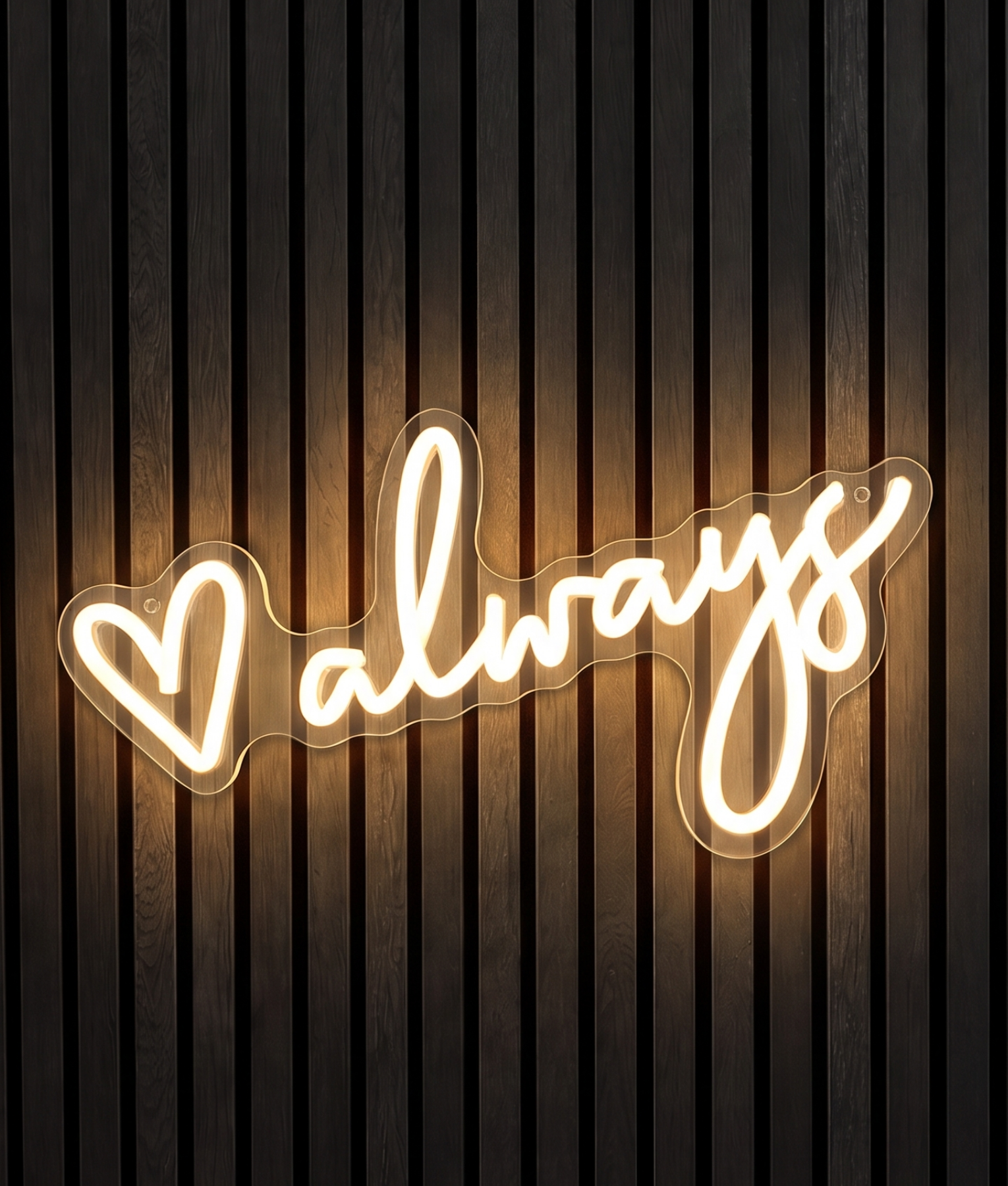Always hartje neon lamp