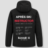 Après Ski Instructor winterjas zwart, achterkant met de gegevens van Winterberg, Duitsland