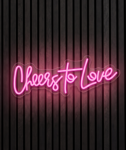 Cheers to love neon lamp