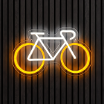 Fietsen neon neon verlichting