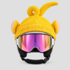 Gele teletub skihelm cover